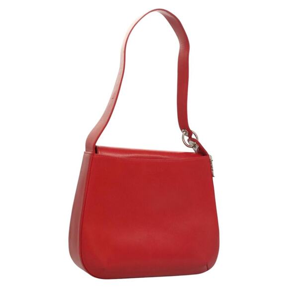 DIOR Shoulder Bag Lamb Skin Red - Picture 1 of 12